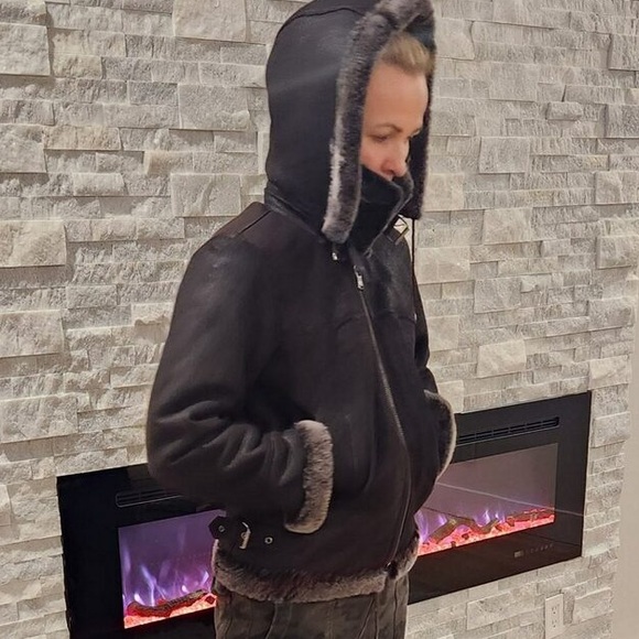 Shearling Bomber Jacket - Picture 2 of 12